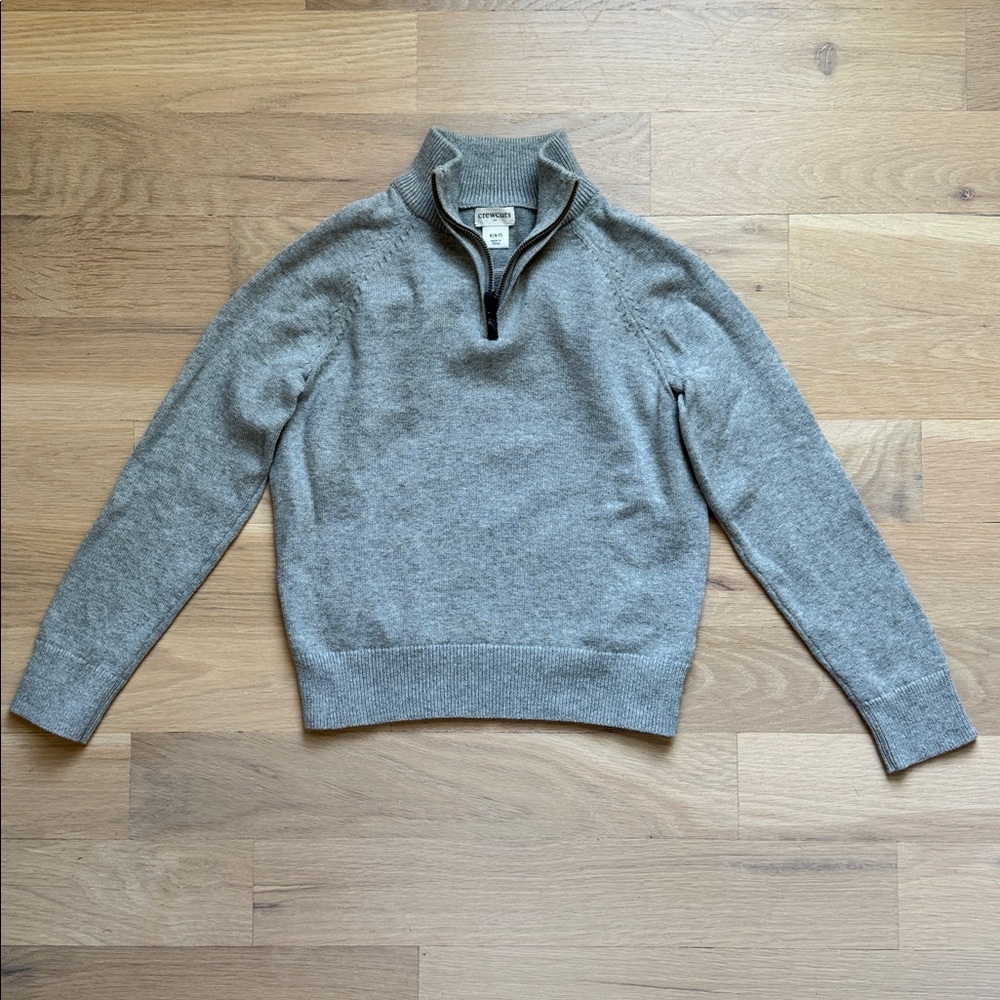 Kids’ Crewcuts Heritage Cotton Half-Zip Sweater - Size S (6/7)